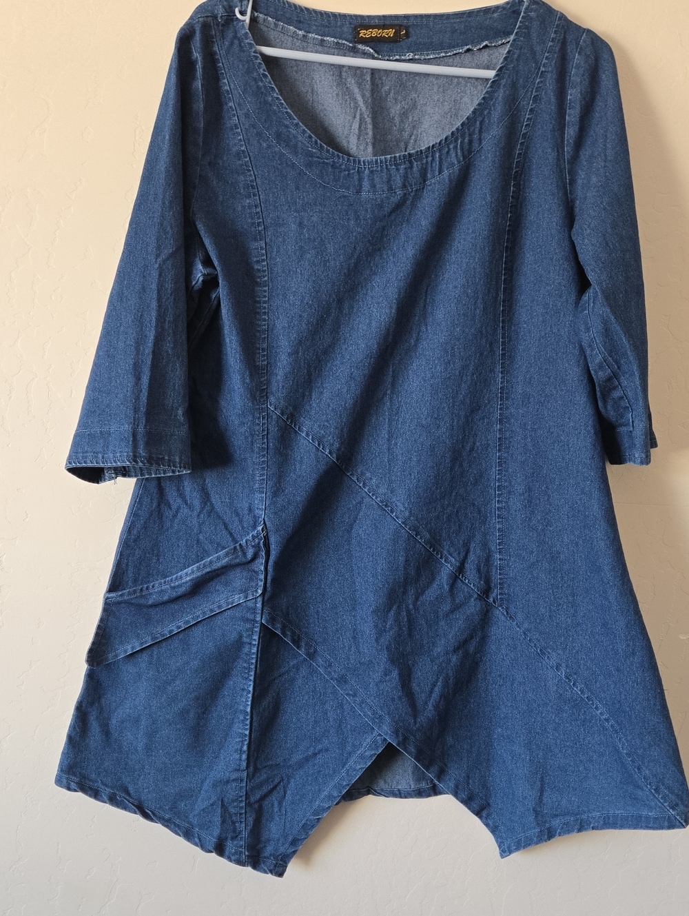 Reborn Denim Blue Tunic Dress
